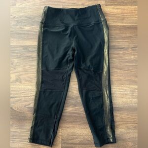 Gold sparkle leggings